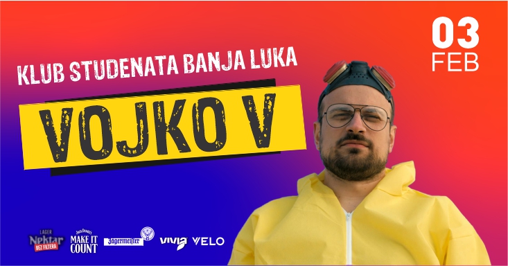 Vojko V, M.O.R.T. i Mile Kekin u februaru nastupaju u Klubu studenata Banjaluka (FOTO)