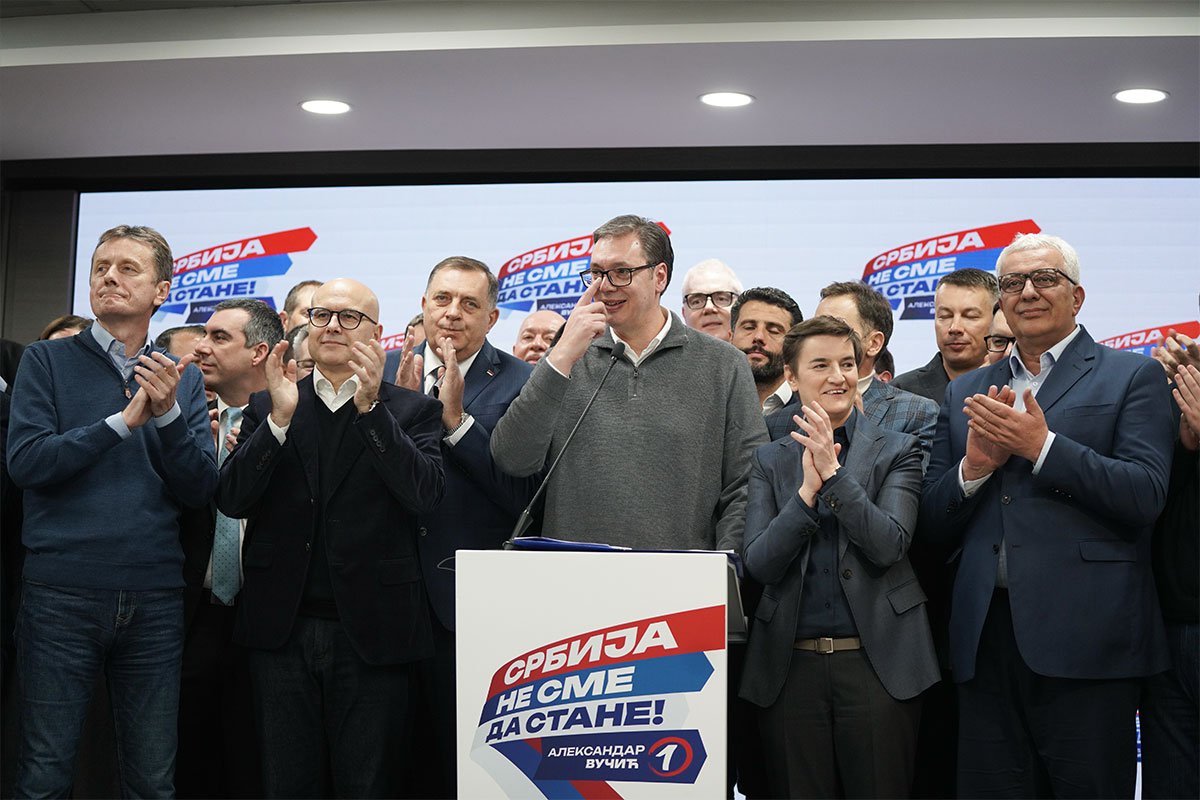Vučić: Ubjedljiva pobjeda liste "Srbija ne sme da stane"