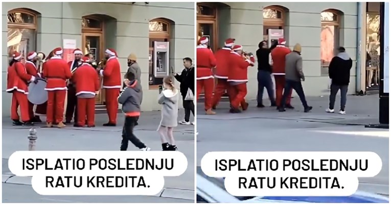 ZBOG OVOG VIDEA REGION ZAMIRE OD SMIJEHA Isplatio posljednju ratu kredita pa pozvao trubače ispred banke