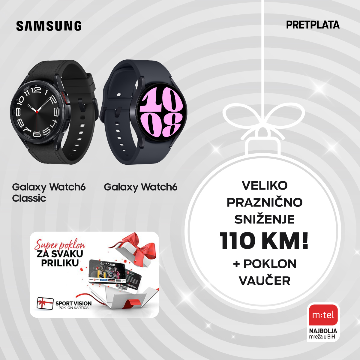 Vrhunski Galaxy Watch6 satovi u fantastičnoj m:tel ponudi