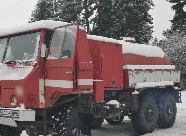 Požar kod Bijeljine, vatrogasci na terenu