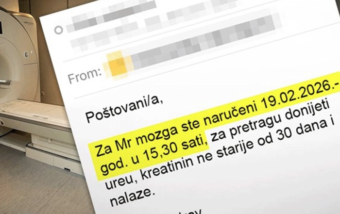 KO ČEKA... Dobila termin za snimanje mozga 2026. godine