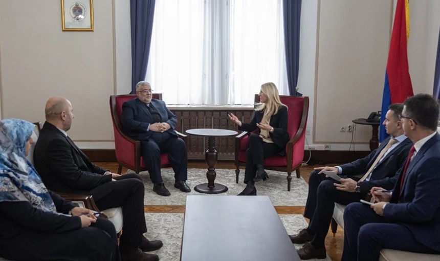 Cvijanović sa ambasadorom Irana: Predstavljeni stavovi Srpske