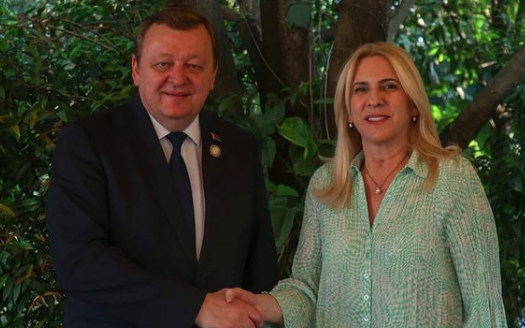 Cvijanovićeva upoznala bjeloruskog ministra o stavovima institucija Srpske (FOTO)
