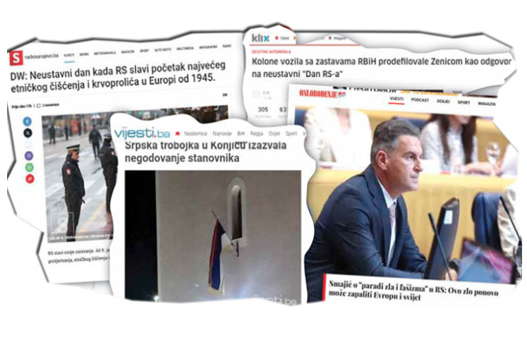 "PARADA ZLA I FAŠIZMA" Sramotni medijski napisi i incidenti u FBiH: Mrze svakog dana, ne samo 9. januara
