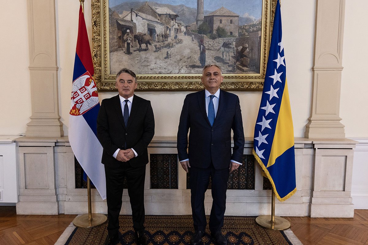 "BiH ŽELI KONSTRUKTIVNU SARADNJU SA SRBIJOM" Komšić: Dobri i korektni bilateralni odnosi veoma važni