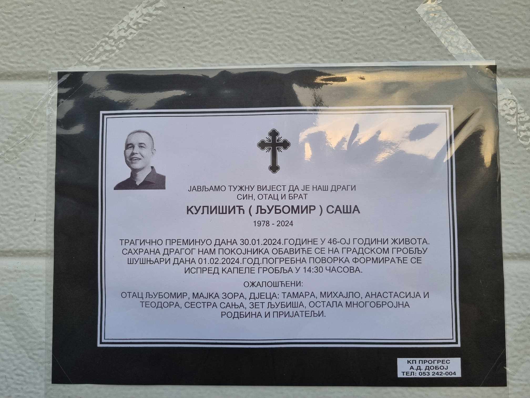 KUM SAŠE KULIŠIĆA OTKRIO DO SADA NEPOZNATE DETALJE JEZIVOG ZLOČINA Tvrdi da je ubijeni Dobojlija donio ključnu odluku i na kraju ga je to koštalo života
