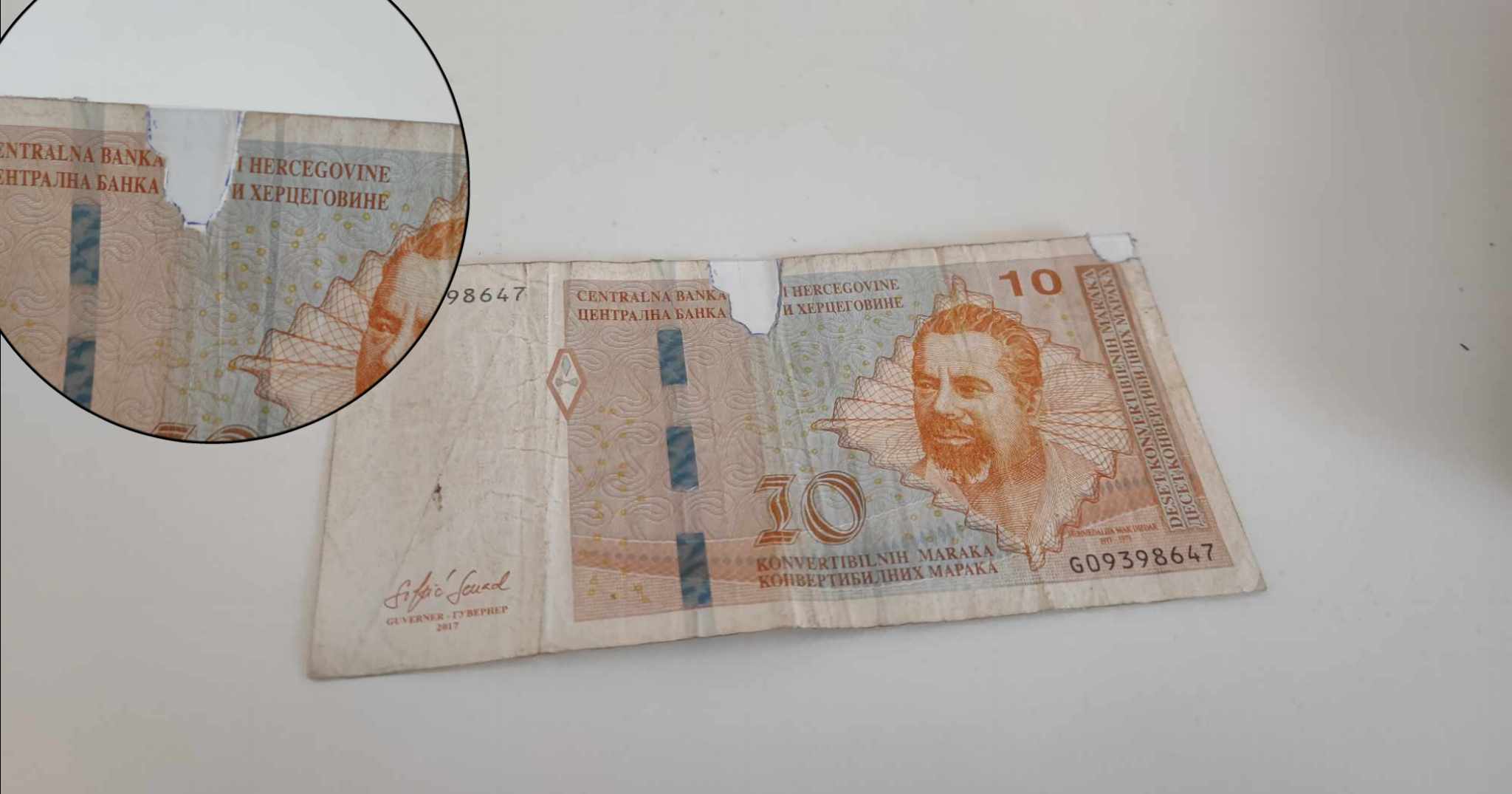 ŠTA RADITI AKO IMATE POCIJEPANU NOVČANICU? Bankar objasnio kako postupati sa oštećenim novcem i kakva je procedura