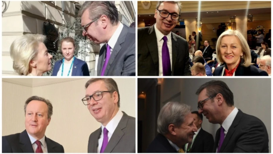 (FOTO) VUČIĆ NA MINHENSKOJ KONFERENCIJI BEZBJEDNOSTI Predsjednik Srbije sa brojnim zvaničnicima