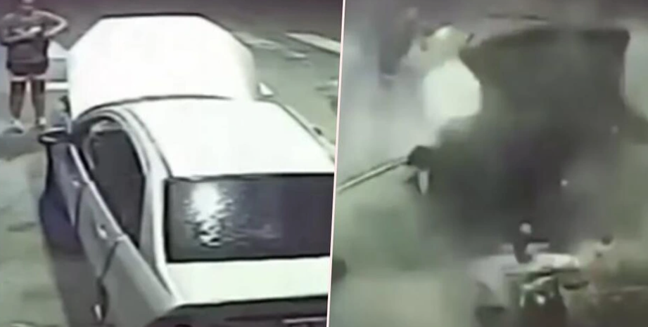 TO JE KRIJUMČARE SKUPO KOŠTALO Auto eksplodirao na pumi, u vazduh rasuto 20 kg kokaina