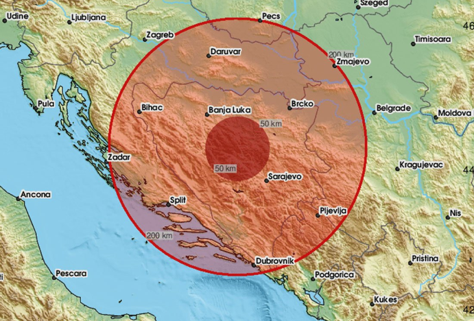 (FOTO) NOVI ZEMLJOTRES U OKOLINI BANJALUKE Treslo se tlo jačinom 3,8 stepena po Rihteru