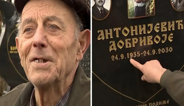 (VIDEO) "SMATRAM DA JE 95 GODINA SOLIDAN ŽIVOTNI VIJEK" Djed (88) digao sebi spomenik i uklesao datum smrti iako je još živ