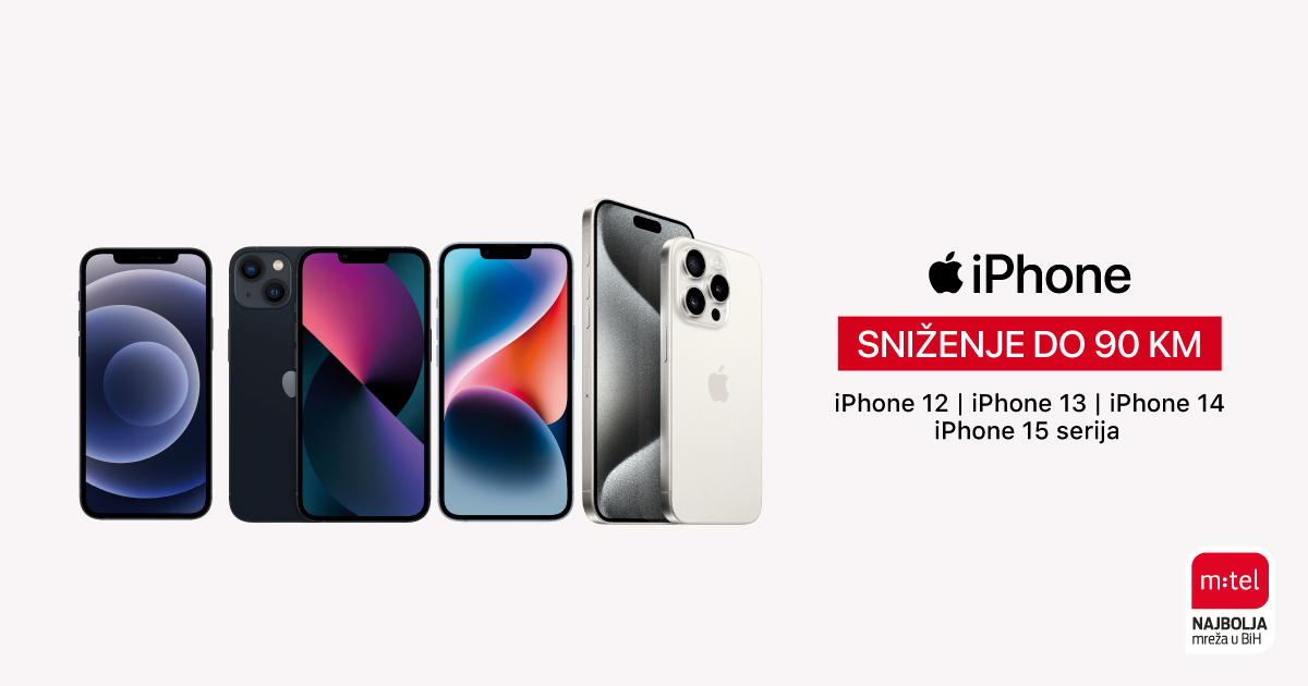 Ponuda kakvu ste dugo čekali - iPhone uređaji po sniženim cijenama u m:tel-u
