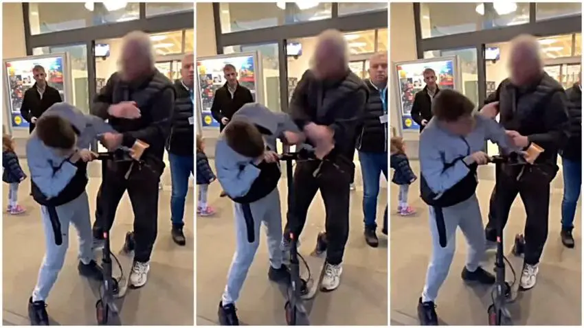 (VIDEO) DRAMA ISPRED MARKETA Stariji muškarac zavrnuo dječaku uho, pa ga udario