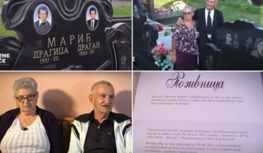 (VIDEO) "HTIO SAM DOK SAM ŽIV, DA VIDIM SVOJU GROBNICU" Par iz sela kod Dervente organizovao sopstvenu sahranu