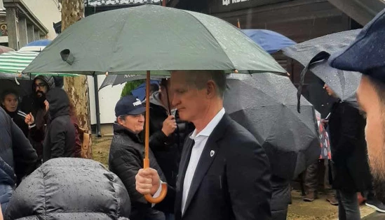 (FOTO) TUGA DO NEBA Stiv Ker stigao u Beograd zbog Milojevićeve sahrane