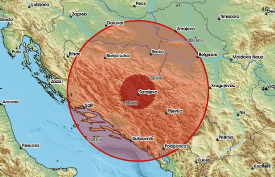 TRESLO SE TLO Novi zemljotres pogodio Sarajevo!