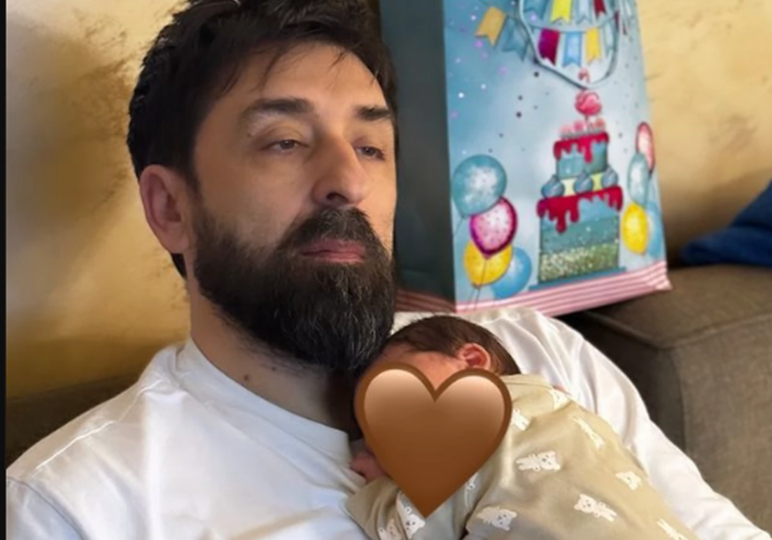 (FOTO) "MOJA VEKNA HLJEBA" Ognjen Amidžić objavio dirljivu fotografiju sa sinom