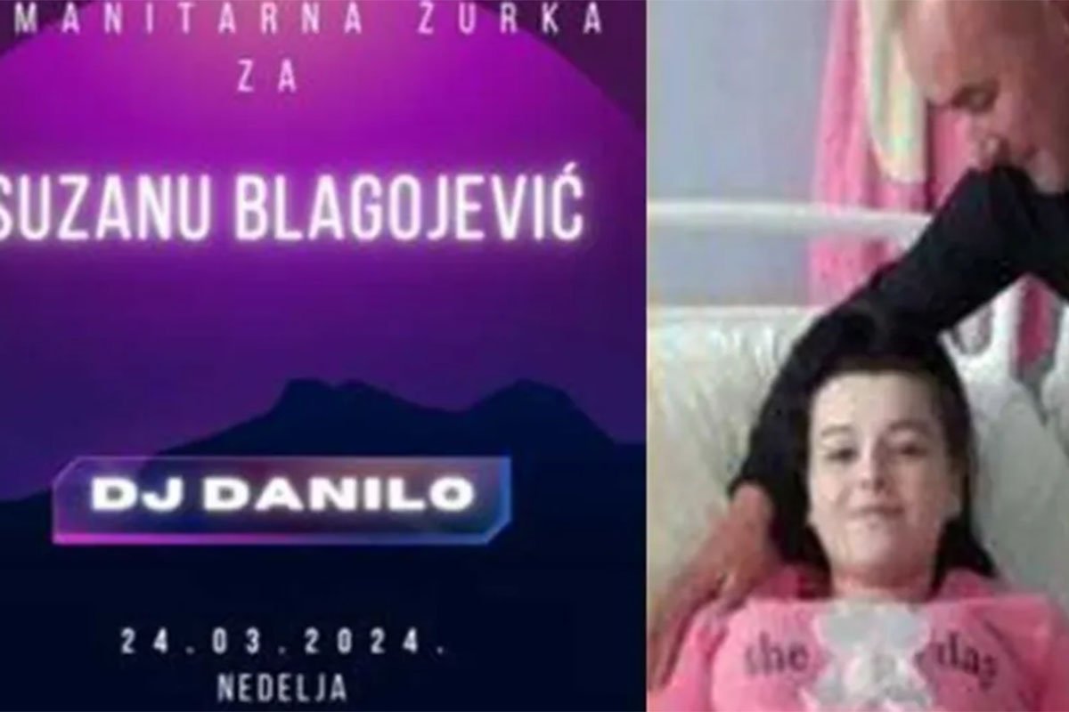 SUZANA TREBA NAŠU POMOĆ Humanitarna žurka za mladu Dubičanku