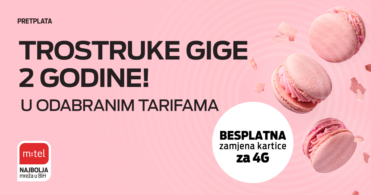 m:tel Pretplata tarife sada imaju tri puta više neta