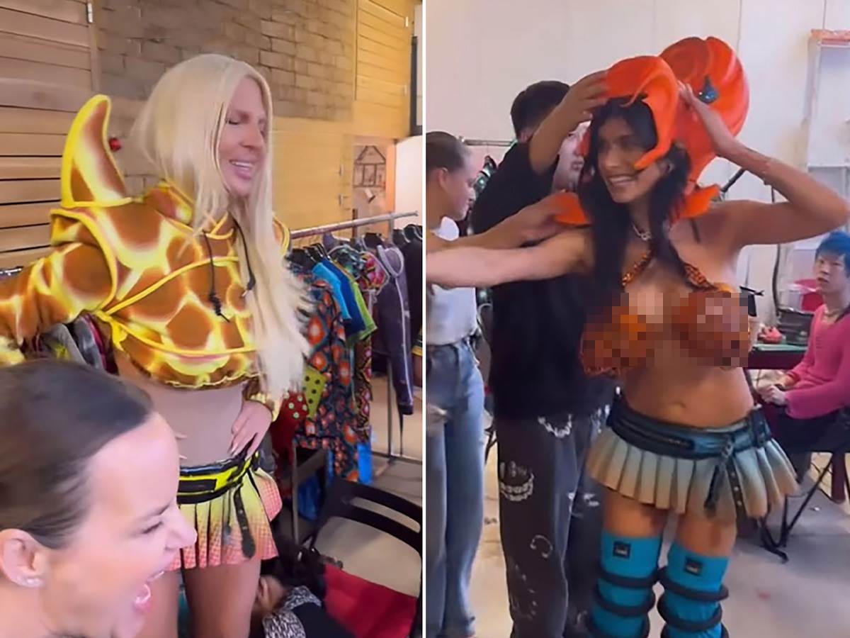 ZVIJEZDA FILMOVA ZA ODRASLE NE SKIDA POGLED SA KARLEUŠE Pjevačica prava senzacija na Sedmici mode