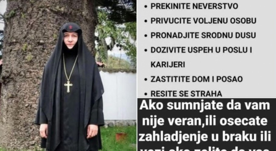 LAŽNA MONAHINJA VARA VJERNIKE Vidovita Dimitra tvrdi da uklanja crnu magiju! Otkriveno kako vrbuje žrtve, a evo i koliko naplaćuje svoje "usluge"