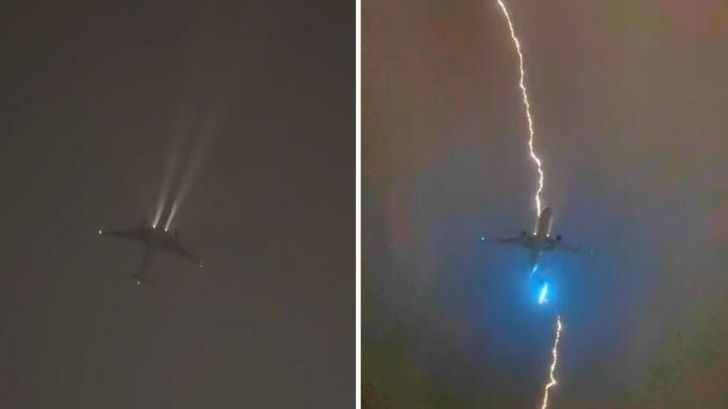 (VIDEO) RIJETKA POJAVA Grom udario u avion s 400 putnika, na svu sreću niko nije povrijeđen