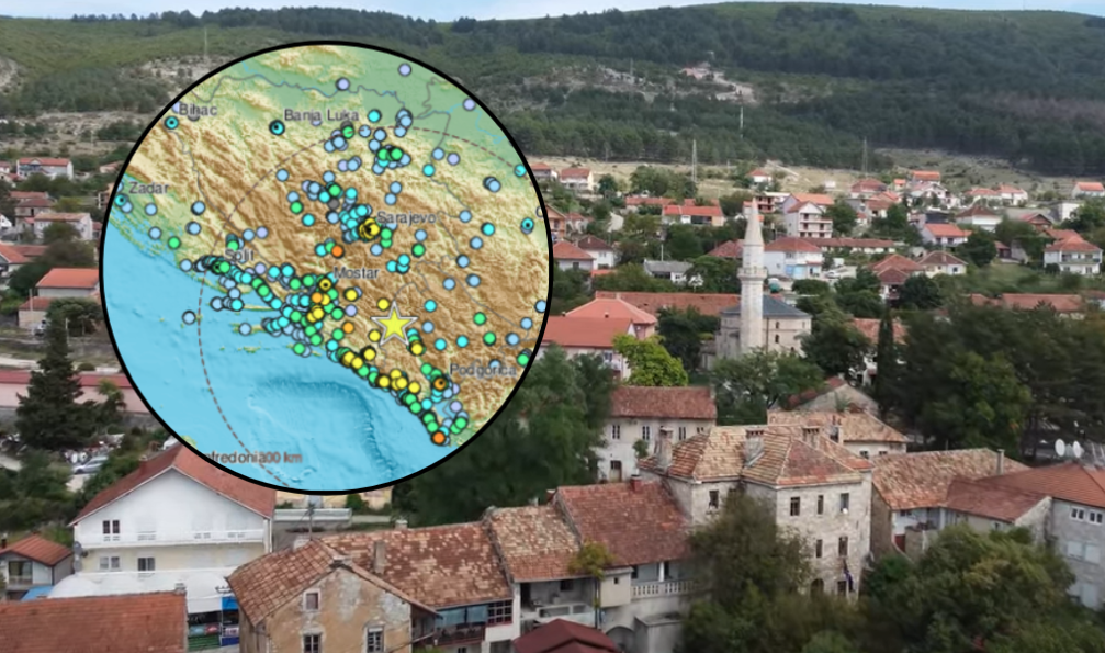 ZEMLJOTRESI UZDRMALI BiH I REGION Seizmolog: Potres se najjače osjetio oko Bileće, sa intenzitetom šest stepeni