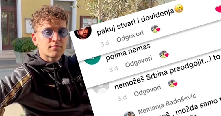 (VIDEO) "AJ TI, SINKO, DOMA" Srbin koji živi u Hrvatskoj pokazao kakve poruke dobija