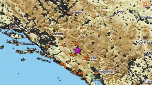 JOŠ JEDAN ZEMLJOTRES POGODIO CRNU GORU Epicentar kod granice s BiH: Probudilo me, nije prijatno