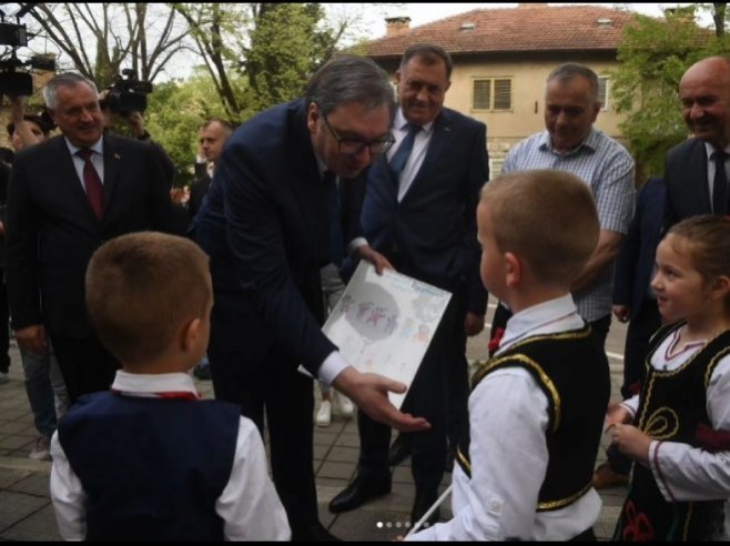 (FOTO/VIDEO) VUČIĆ U BILEĆI Neizmjerno sam zahvalan na toplom dočeku i ogromnoj ljubavi prema Srbiji