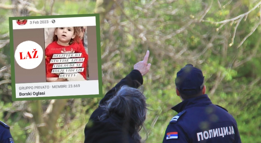ŠIRI SE LAŽNA OBJAVA DA JE DANKA ILIĆ NESTALA PROŠLE GODINE Oglasila se žena koja je navodno podijelila apel o nestaloj djevojčici