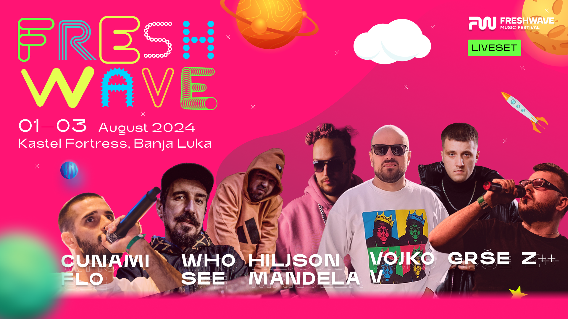 Veličanstvena šestorka na Live bini Freshwave Festivala 2024.