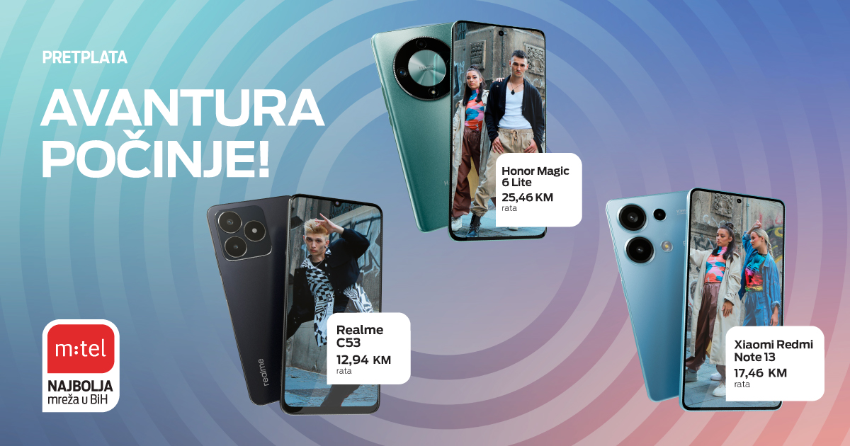 Započnite proljećnu avanturu uz odlične telefone iz m:tel ponude