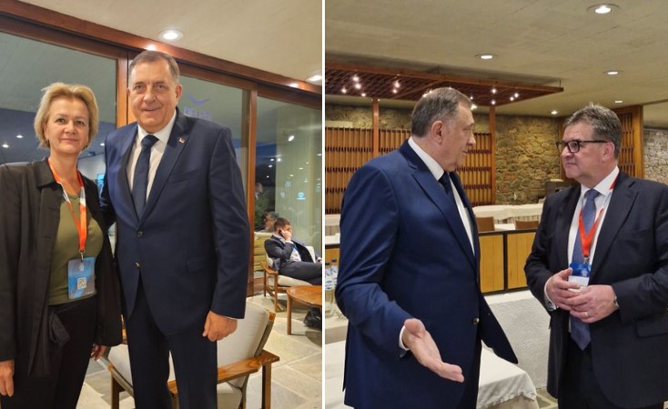 "PRENESENI JASNI STAVOVI" Dodik u Grčkoj sa Ajnhorst i Lajčakom