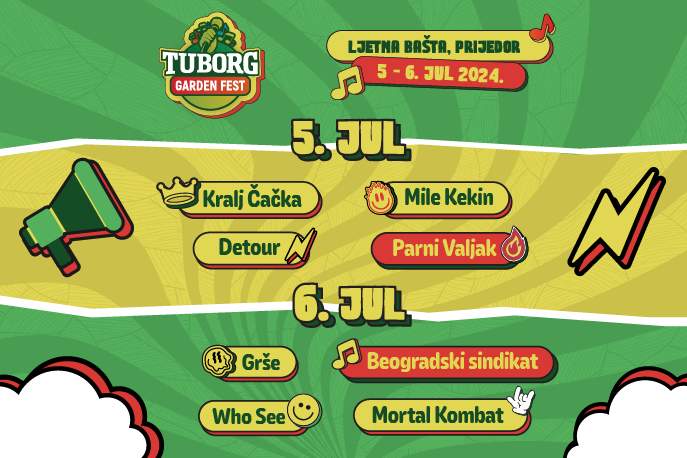 (FOTO) Regionalne muzičke zvijezde na „Tuborg Garden Festu“