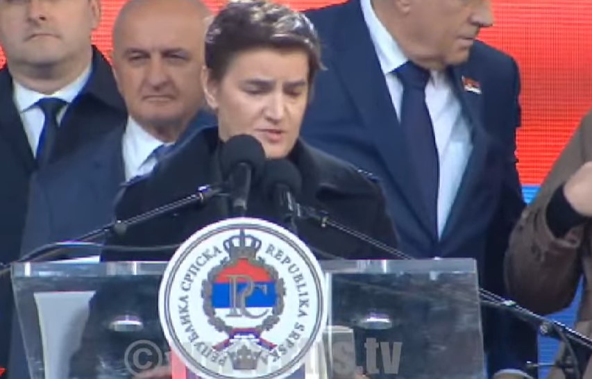 "MI ĆEMO BITI UZ NAŠ NAROD U BiH" Ana Brnabić poslala jasnu poruku Dodiku: Pratimo situaciju