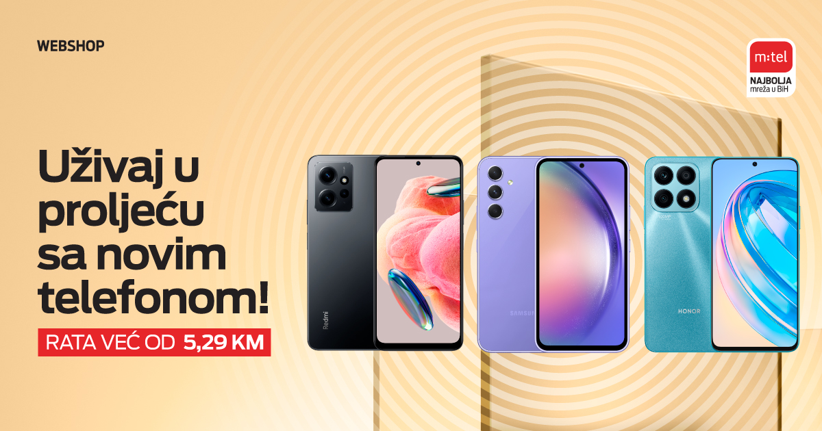 Telefoni na rate već od 5,29 KM! Sjajna ponuda u m:tel webshop-u!
