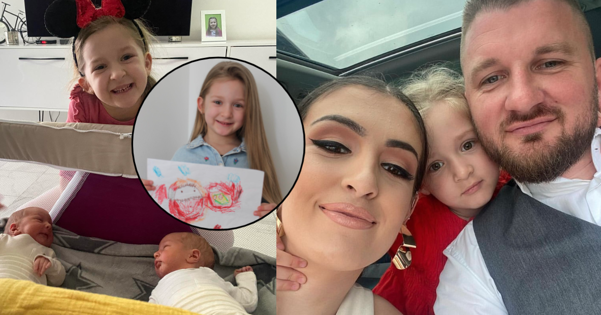 (FOTO) ČUDO BOŽIJE U PETROVOM SELU! DJEVOJČICA PREDVIDJELA DOLAZAK BLIZANACA Nacrtala majku sa dvije bebe u stomaku, dva mjeseca kasnije sve postalo stvarnost