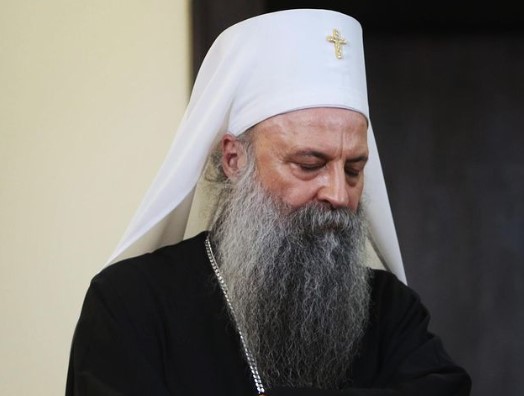 PATRIJARH PORFIRIJE STIGAO U CRNU GORU Poglavar SPC osveštao krst budućeg sabornog hrama u Bijeloj