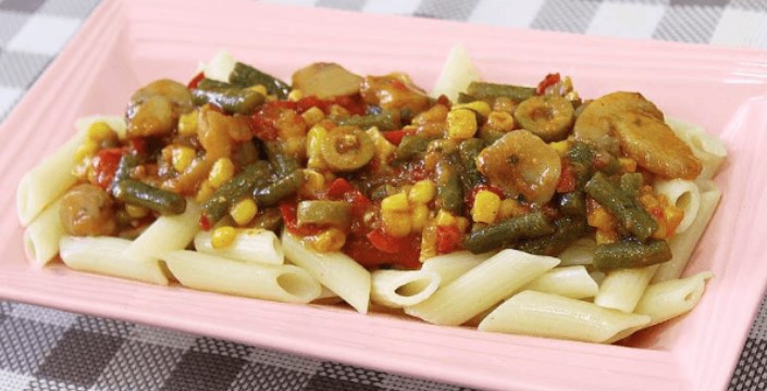 RECEPT DANA Posna tjestenina sa povrćem