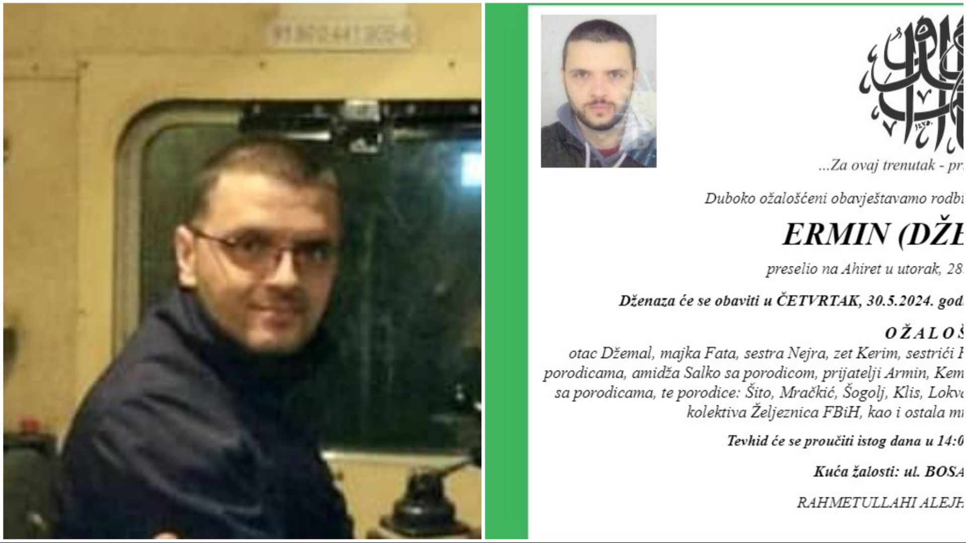 TUGA U SARAJEVU! Ovo je muškarac koji je sinoć stradao kod Jablanice, sutra sahrana