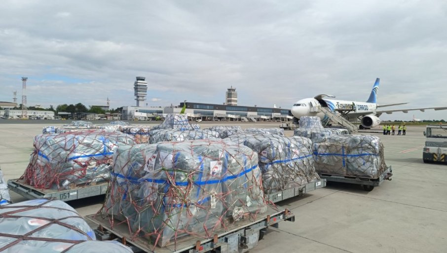SRBIJA UPUTILA HUMANITARNU POMOĆ STANOVNICIMA GAZE Prvi avion kreće danas: Ukupna vrijednost robe blizu tri miliona evra