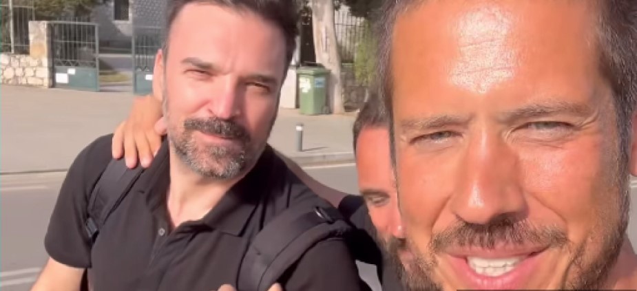 (FOTO) IVAN BOSILJČIĆ SE PRIDRUŽIO NIKOLI U PJEŠAČENJU Pjevač ne može da sakrije sreću: Hvala ti do vječnosti