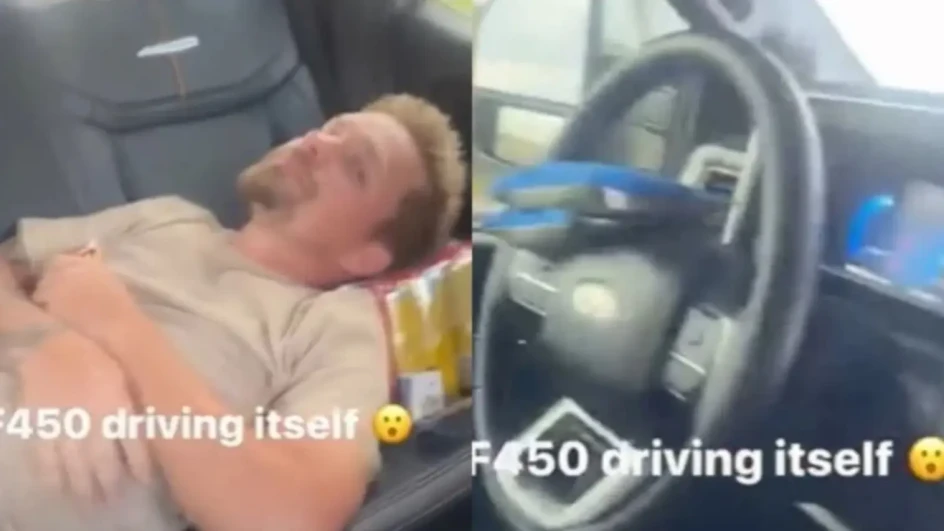 (VIDEO) NEPROMIŠLJEN POTEZ Drijemao na zadnjem sjedištu dok ga je Ford sam vozio 135 km/h