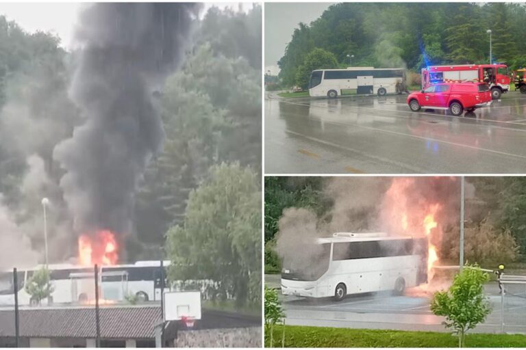 DRAMA U KRAPINI Zapalio se autobus koji je prevozio djecu na izlet