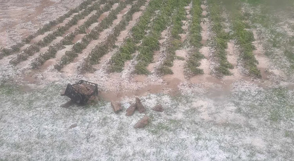 (FOTO/VIDEO) DIO OPŠTINE BEZ STRUJE Nevrijeme praćeno jakim vjetrom, kišom i gradom zahvatilo Novi Grad