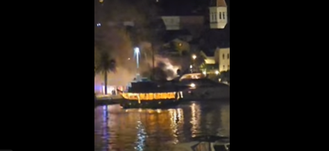 (VIDEO) PLOVILO VRIJEDNO OKO 3 MILIONA EVRA U Makarskoj izgorjela jahta bh. biznismena