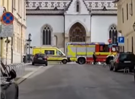 UŽAS U ZAGREBU Čovjek se polio benzinom i zapalio ispred zgrade Vlade