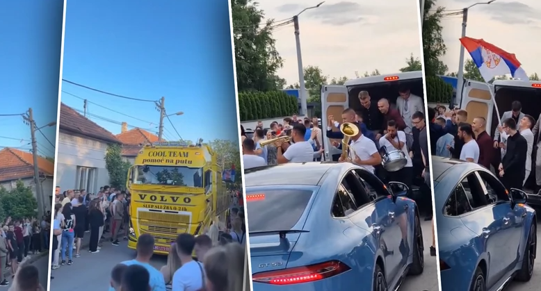(VIDEO) "ZA PET GODINA TENKOM ĆE DOLAZITI" Obični dolasci na maturu definitivno više nisu u modi, sada pristižu na traktoru ili kamionu